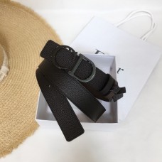 Dior Mens Montaigne Reversible Leather Belt 35MM Black Brown