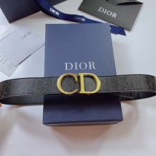 Dior Oblique Galaxy Leather and Smooth Calfskin 35 MM Black