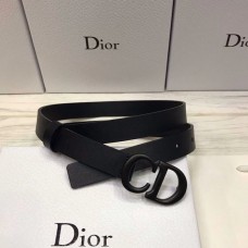 Dior Saddle Matte Calfskin Belt Black