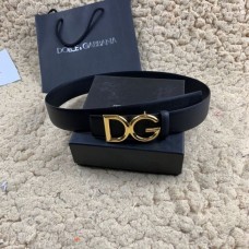 Dolce Gabbana DG Logo Belt Black