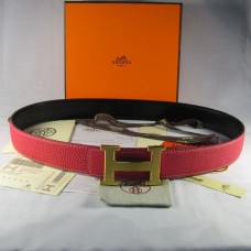 Hermes Reversible Togo Leather 38MM Belt Peach