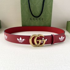 adidas x Gucci GG Marmont belt Red