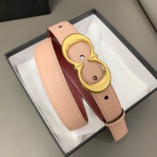 Coach Signature Buckle Belt 25 MM Pink Red