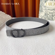 Dior 30 Montaigne Belt 35MM Dior Oblique Jacquard Grey