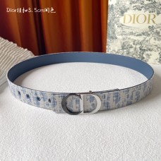 Dior 30 Montaigne Belt Dior Oblique Jacquard 35MM Blue