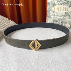 Dior Reversible Leather Belt 40MM Gold Buckle