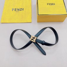 Fendi FF Leather Belt 20MM Black
