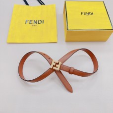 Fendi FF Leather Belt 20MM Brown