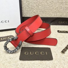 Gucci Dragon Buckle Women Belt 30mm Red