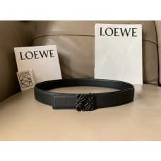 Loewe Reversible Anagram Belt Calfskin 32MM Black