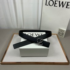 Loewe Reversible Anagram Women Belt 32mm All Black