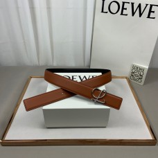 Loewe Reversible Anagram Women Belt 32mm Black Brown