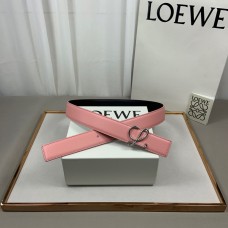 Loewe Reversible Anagram Women Belt 32mm Black Pink