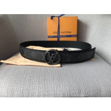 Louis Vuitton Circle Logo Monogram 40mm Belt Black
