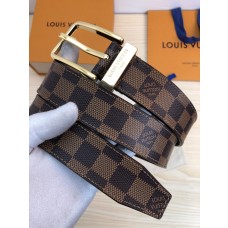 Louis Vuitton Damier Graphite 35mm Belt Brown