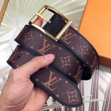 Louis Vuitton Men Reversible Monogram Leather Belt 40mm M9007