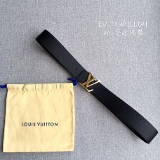 Louis Vuitton LV Initials 40MM Taurillon Reversible Belt All Black M9151