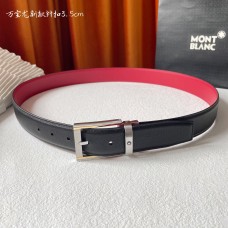 Montblanc Contemporary 35MM Black Red Reversible Belt