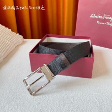 Salvatore Ferragamo Men Reversible Leather Belt 35MM