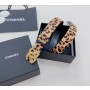 Chanel CC Logo Leather Belt Calfskin Tortoise
